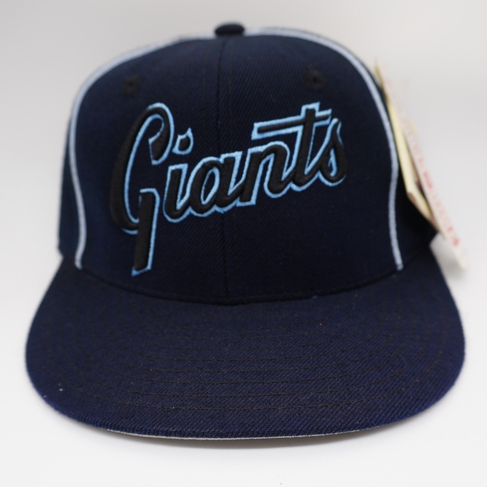 SF Giants Hat Mens 7 Navy Cooperstown Collection Fitted Cap American Needle